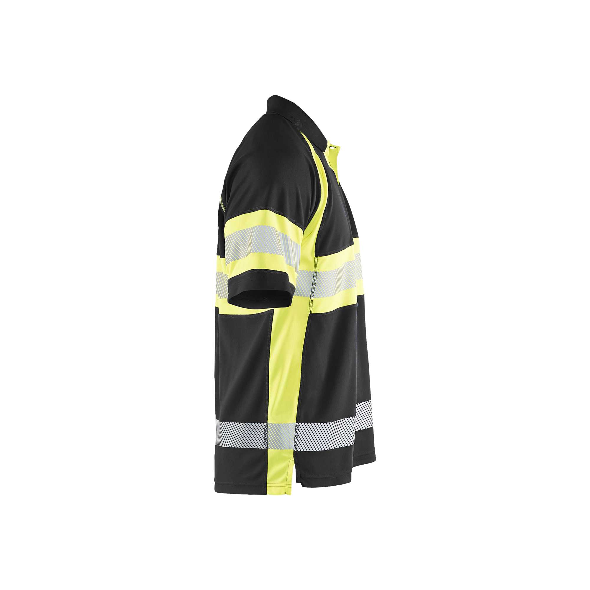 BLAKLADER 33381051 Hi Vis Polo Shirt with UV protection Hi Vis Reflective Short Sleeve Work Polo MEN - 100% Polyester